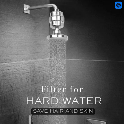 Shower and Tap filter for hard water with 15 stage | Water Softener for Bathroom | Hard Water Filter - Universal Tap Filter
